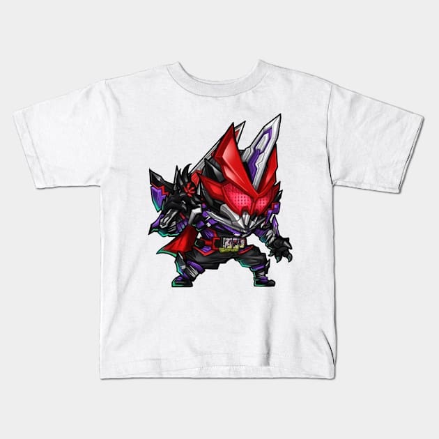 kamen rider Kids T-Shirt by mprokolo corgi